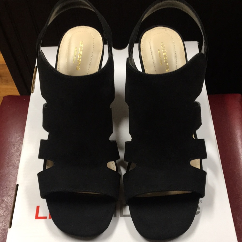 Liz Claiborne Gillroy bootie sandals black size 9 Do not have box.
